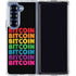 Rainbow Bitcoin Galaxy Z Fold6 Clear Case