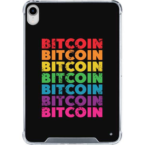 Rainbow Bitcoin iPad 11th Gen (2025) Clear Case