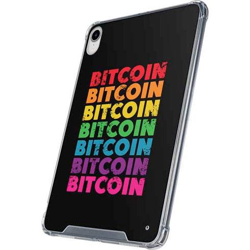 Rainbow Bitcoin iPad 11th Gen (2025) Clear Case