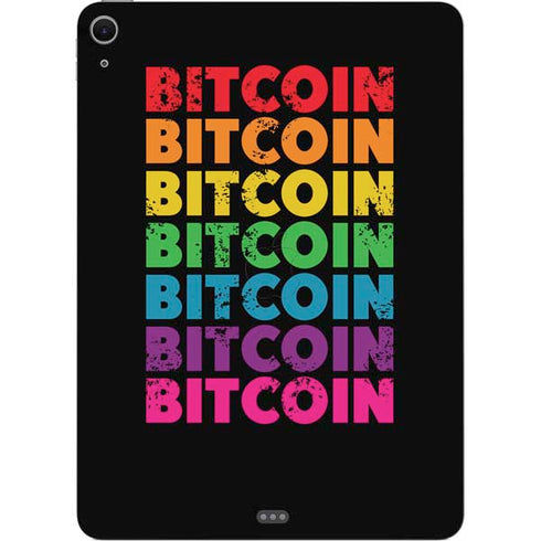 Rainbow Bitcoin Apple iPad Air Skin