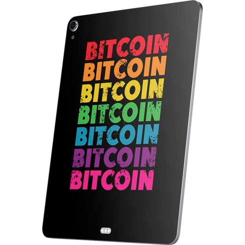 Rainbow Bitcoin Apple iPad Air Skin