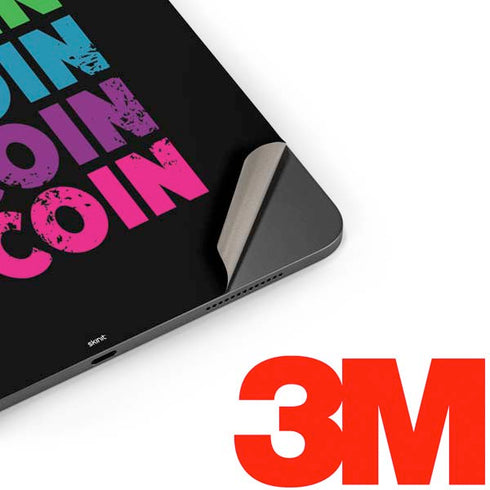 Rainbow Bitcoin Apple iPad Pro Skin