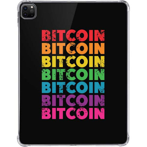 Rainbow Bitcoin iPad Pro 11in (2024) Clear Case