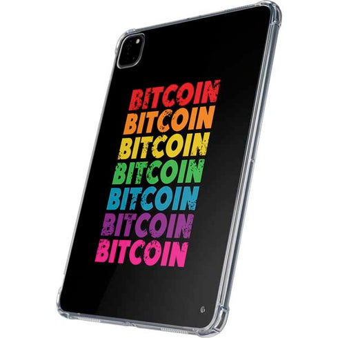 Rainbow Bitcoin iPad Pro 11in (2024) Clear Case