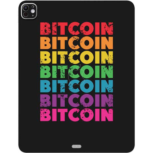 Rainbow Bitcoin iPad Pro 13in M4 (2024) Skin