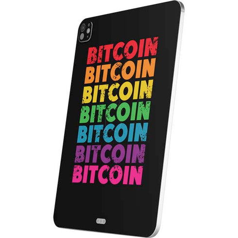 Rainbow Bitcoin iPad Pro 13in M4 (2024) Skin