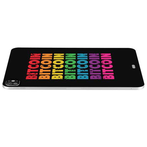 Rainbow Bitcoin iPad Pro 13in M4 (2024) Skin