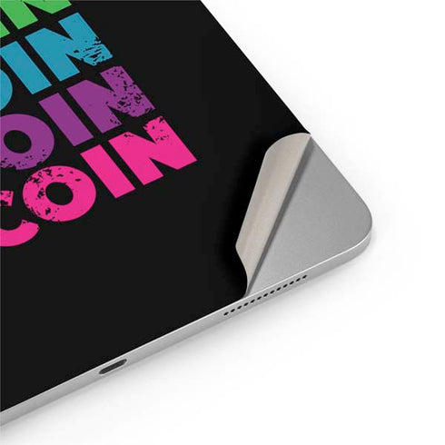 Rainbow Bitcoin iPad Pro 13in M4 (2024) Skin
