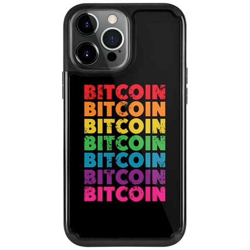 Rainbow Bitcoin iPhone Cases