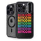 Rainbow Bitcoin iPhone 14 Pro Kickstand Case