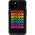 Rainbow Bitcoin iPhone 15 Plus Waterproof Case