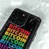 Rainbow Bitcoin iPhone 15 Pro Waterproof Case