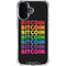 Rainbow Bitcoin iPhone 16 Clear Case