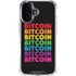 Rainbow Bitcoin iPhone 16 Clear Case
