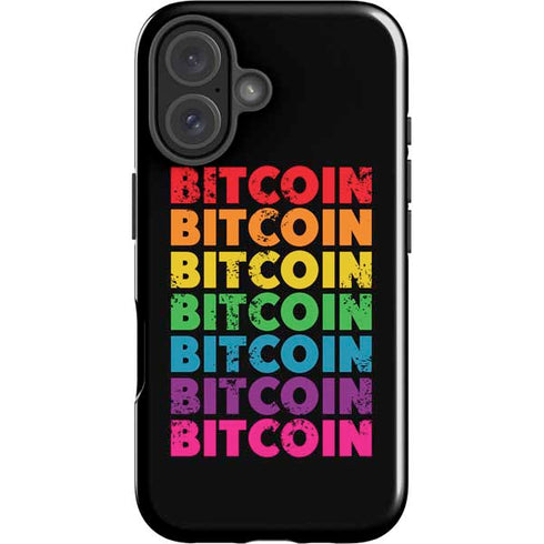 Rainbow Bitcoin iPhone 16 Impact Case