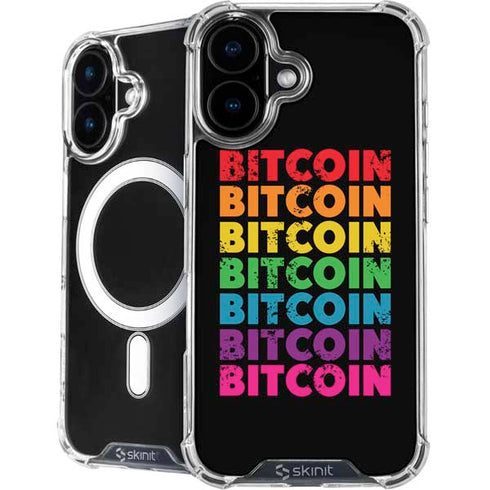 Rainbow Bitcoin iPhone 16 Plus MagSafe Case