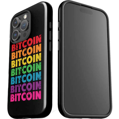 Rainbow Bitcoin iPhone 16 Pro Impact Case