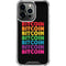 Rainbow Bitcoin iPhone 16 Pro Max Clear Case