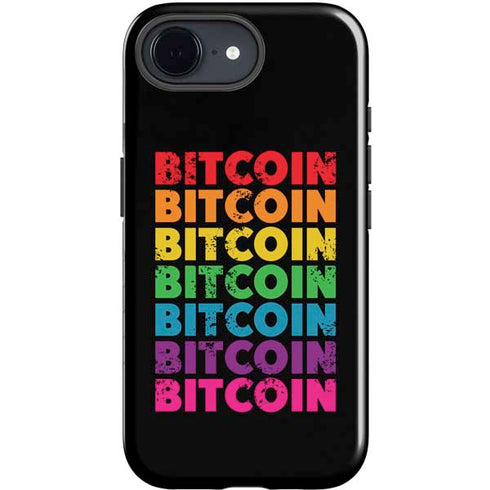 Rainbow Bitcoin iPhone 16e Impact Case