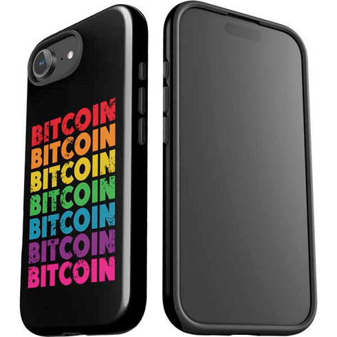 Rainbow Bitcoin iPhone 16e Impact Case