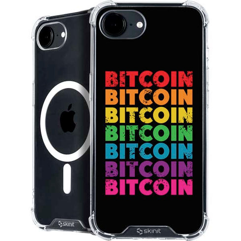 Rainbow Bitcoin iPhone 16e MagSafe Case