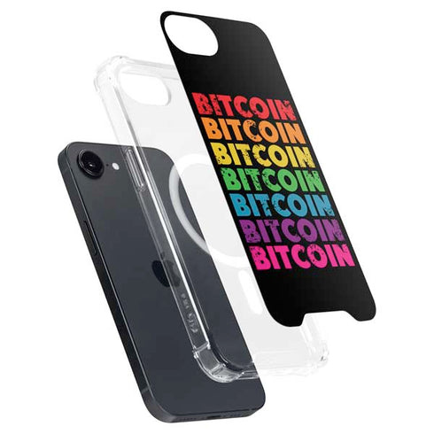 Rainbow Bitcoin iPhone 16e MagSafe Case