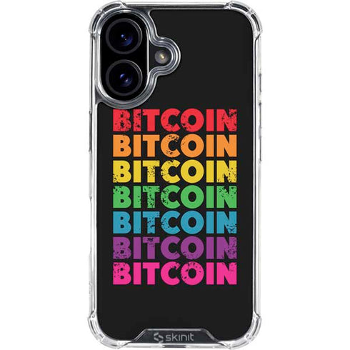 Rainbow Bitcoin iPhone 17 Clear Case