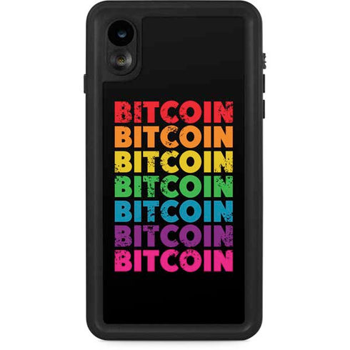 Rainbow Bitcoin iPhone Cases