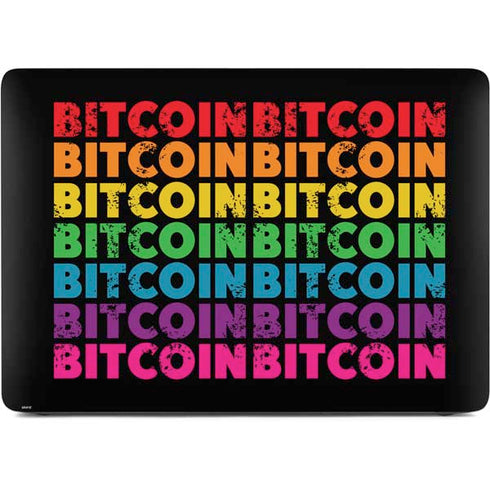 Rainbow Bitcoin Apple MacBook Air Skin