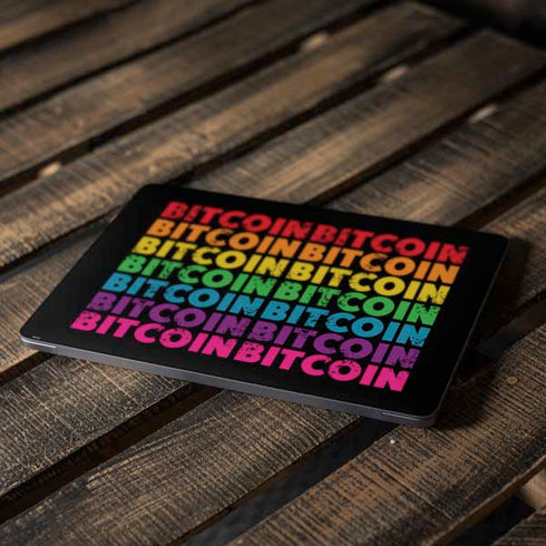 Rainbow Bitcoin Apple MacBook Air Skin