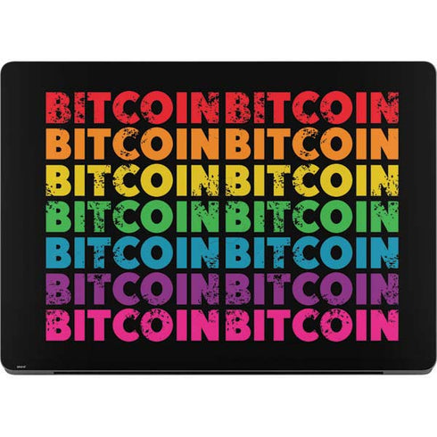 Rainbow Bitcoin Apple MacBook Pro 14-inch Skin