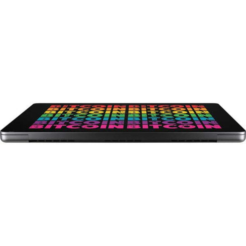 Rainbow Bitcoin Apple MacBook Pro 14-inch Skin