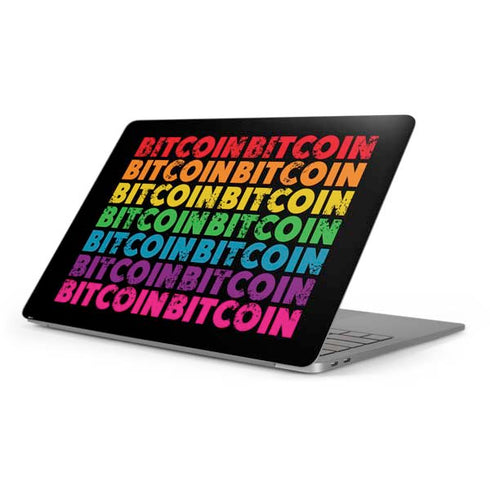 Rainbow Bitcoin Apple MacBook Pro 16-inch Skin