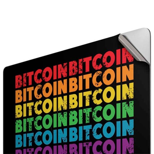 Rainbow Bitcoin Apple MacBook Pro 16-inch Skin
