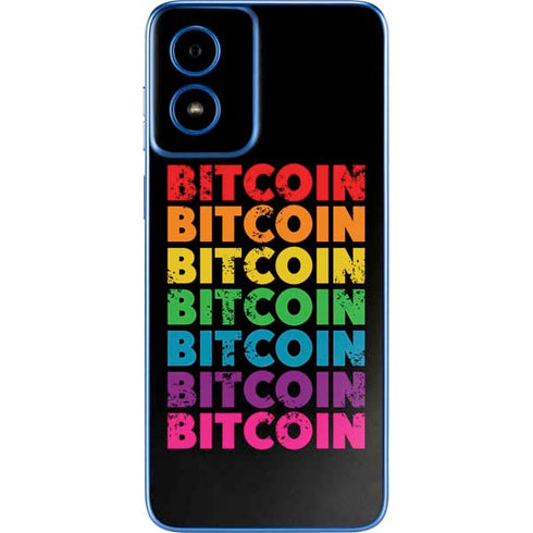 Rainbow Bitcoin Moto G Play 4G (2024) Skin
