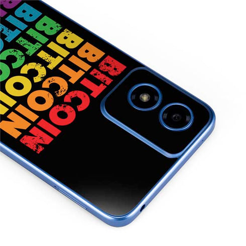 Rainbow Bitcoin Moto G Play 4G (2024) Skin