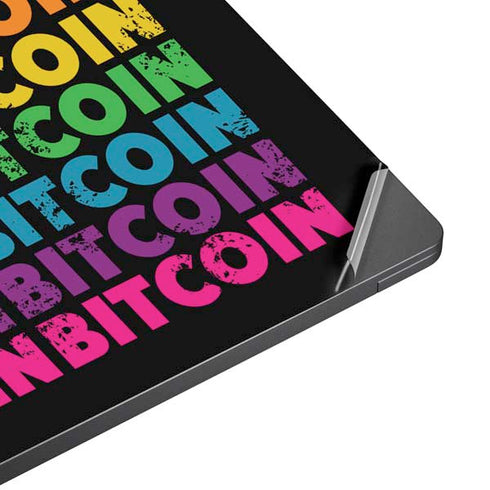 Rainbow Bitcoin Surface Laptop 7 13.8in Skin
