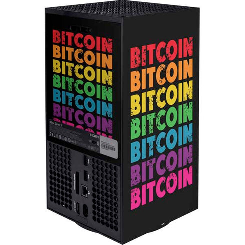 Rainbow Bitcoin Xbox Series X Bundle Skin