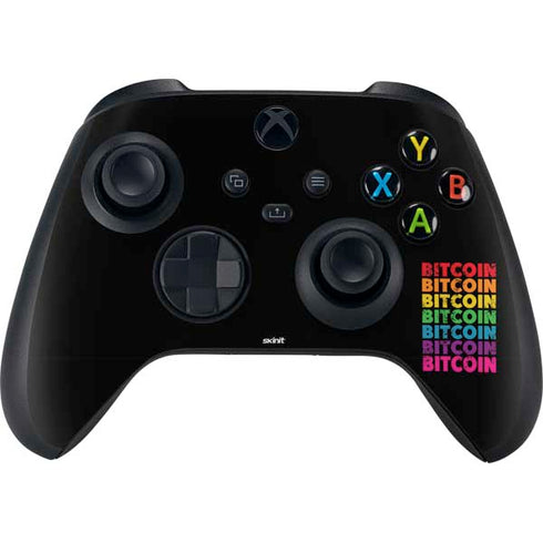 Rainbow Bitcoin Xbox Series X Bundle Skin