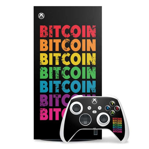 Rainbow Bitcoin Xbox Series X Skins