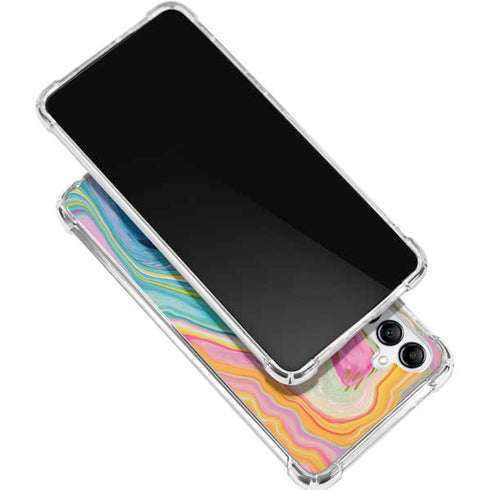 Rainbow Marble by Etta Vee Gabb Phone 4 Clear Case