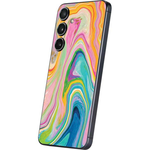 Rainbow Marble by Etta Vee Galaxy A16 5G Skin