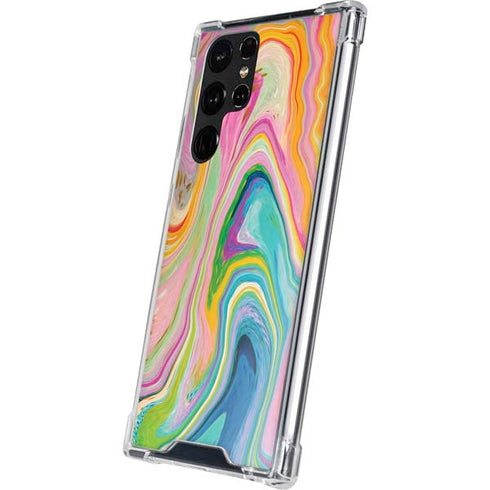 Rainbow Marble by Etta Vee Galaxy S23 Ultra Clear Case
