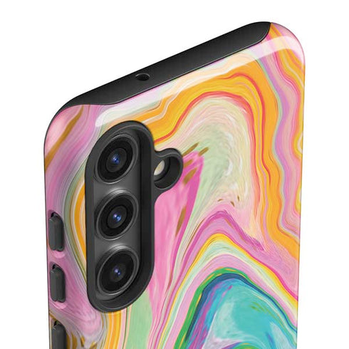 Rainbow Marble by Etta Vee Galaxy S25 Plus Impact Case