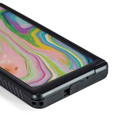 Rainbow Marble by Etta Vee Galaxy S24 Ultra Waterproof Case