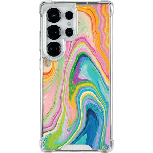 Rainbow Marble by Etta Vee Galaxy S25 Ultra Clear Case