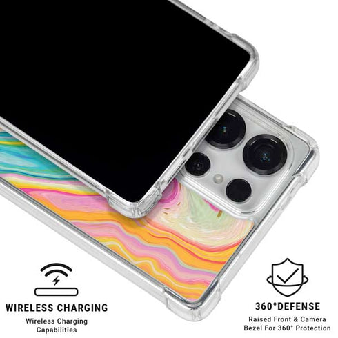 Rainbow Marble by Etta Vee Galaxy S25 Ultra Clear Case