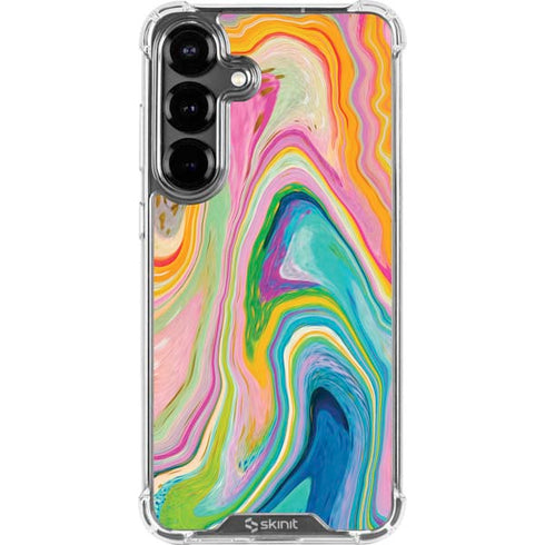 Rainbow Marble by Etta Vee Galaxy S26 Clear Case