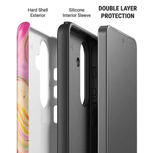 Rainbow Marble by Etta Vee Galaxy S26 Impact Case