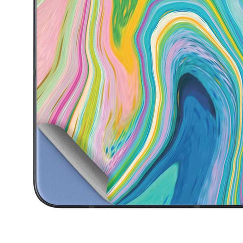 Rainbow Marble by Etta Vee Galaxy Z Fold5 5G Skin